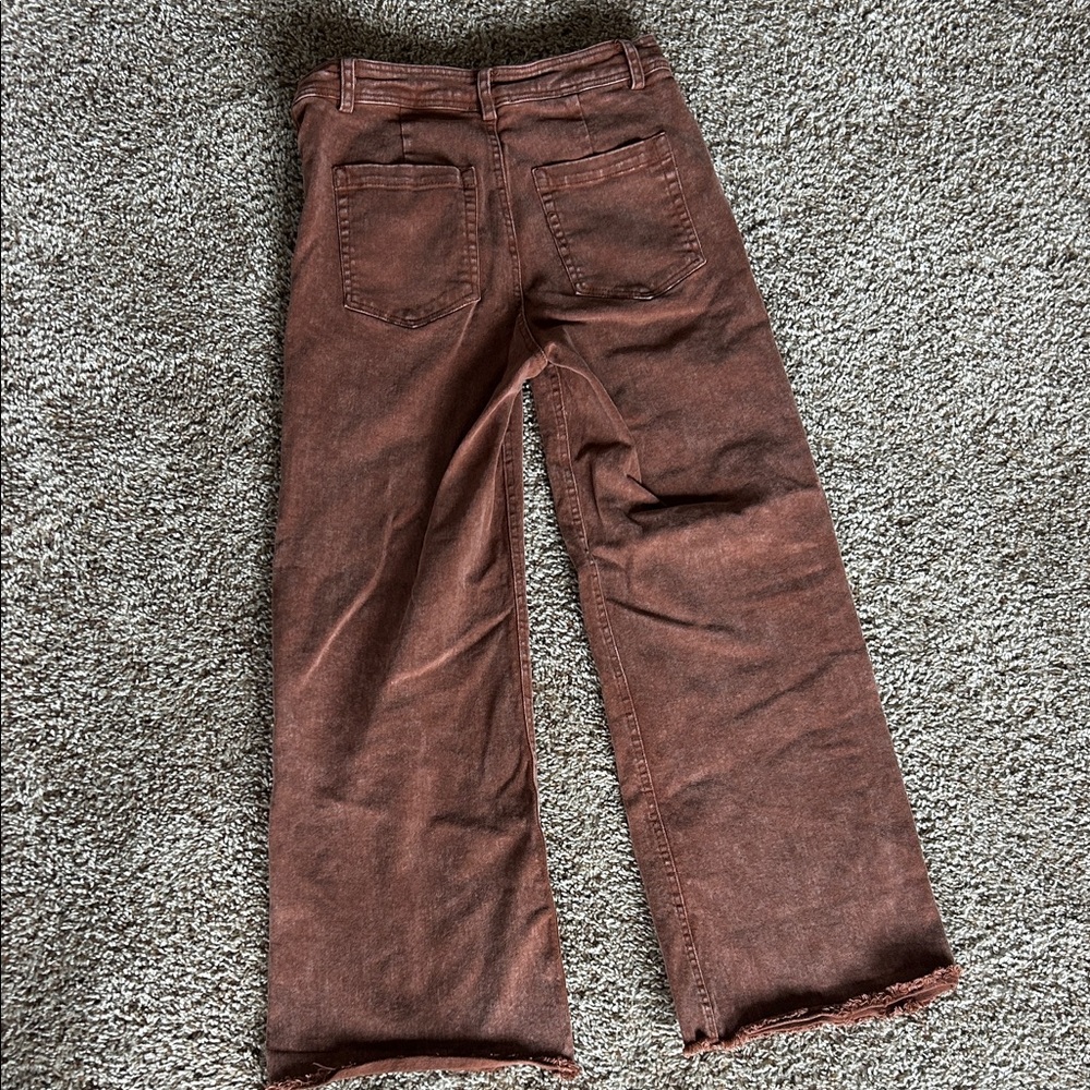 Rust Wide-Leg Women’s Jeans Size Small - Picture 2 of 2